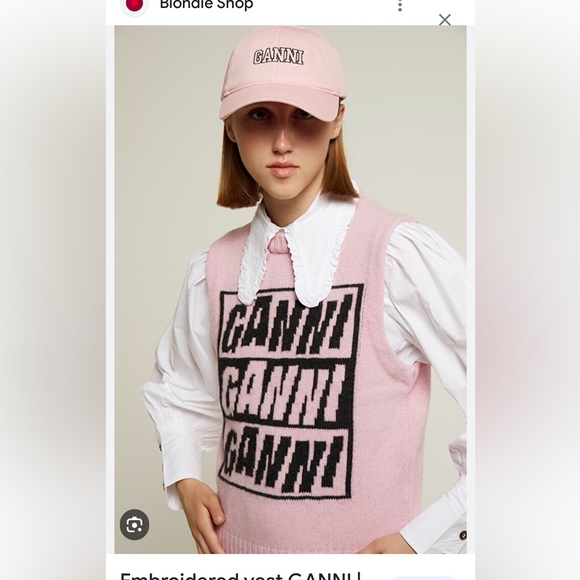 Ganni Sweaters - Ganni Pink Sweater Vest size Small